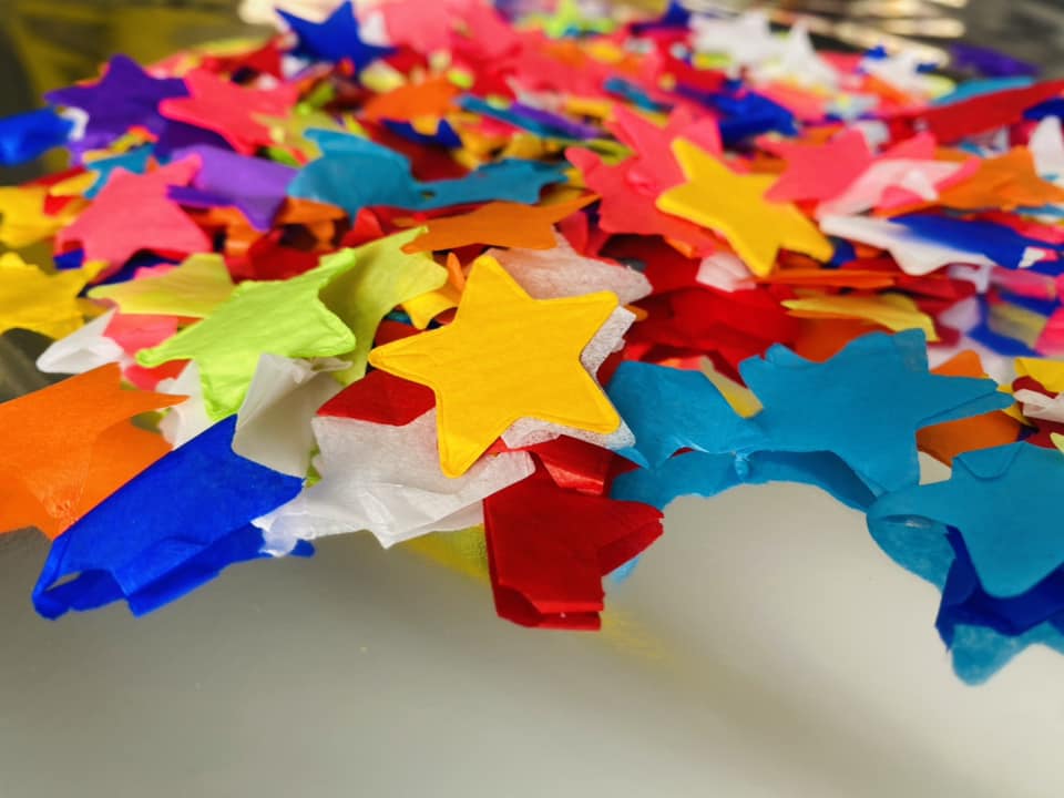 Confeti de estrellas